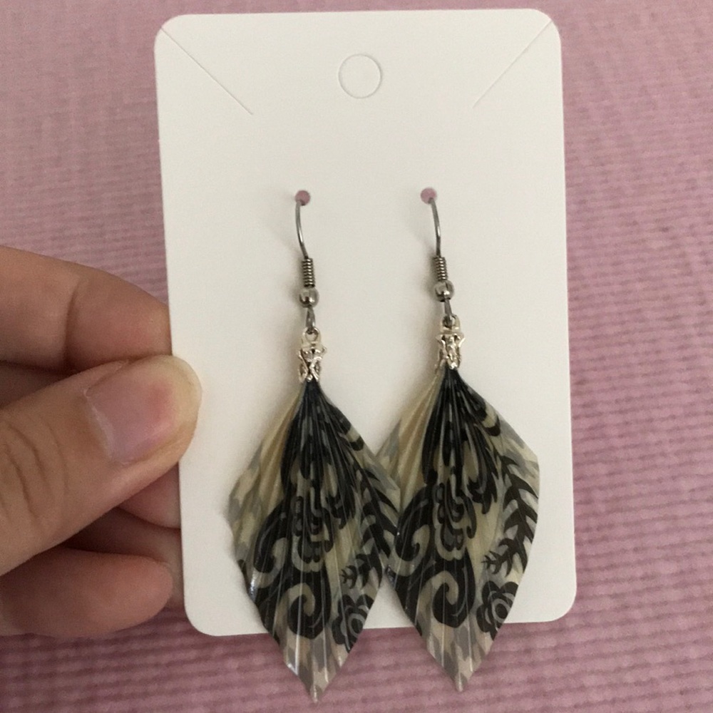 💙3 for $15💙 Unique origami paper earrings